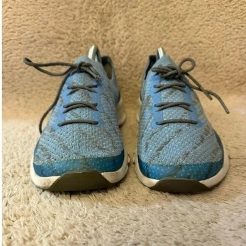 Huk Makara Fishing Shoes Blue Knit Low Top Boat Sneaker Mens Size 9 EUC